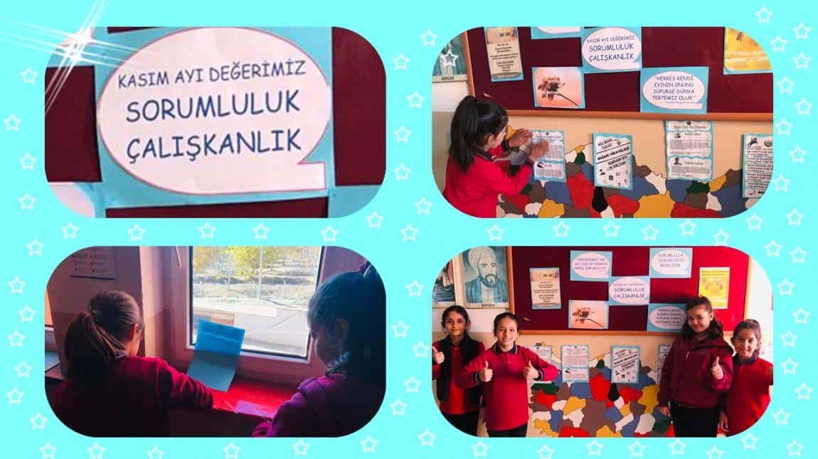 Kasım Ayı Değerler Eğitimi: Sorumluluk-Çalışkanlık